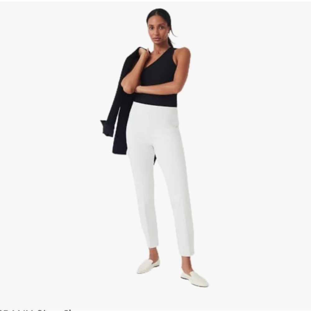 SPANX White Ankle Cropped Pants